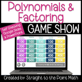 Polynomials & Factoring | Jeopardy Game | Algebra 1 | Goog