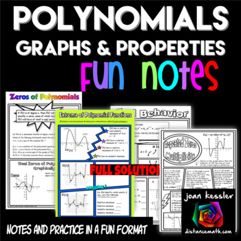 Preview of Polynomials Zeros, Graphs and Key Properties FUN Notes
