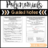 Polynomials Guided Notes - Digital