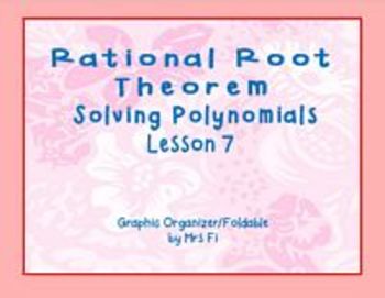 Preview of Polynomials Lesson 7 Using the Rational Root Theorem (notes)