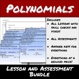 Polynomials-Lessons and Assessments Bundle