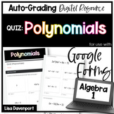 Polynomials Quiz for Google Forms