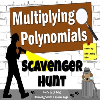 Preview of Polynomials Scavenger Hunt {Multiplying}