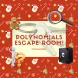 Polynomials Virtual Scavenger Hunt (Christmas themed)