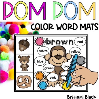 Download Pom Pom Color Word Activities by Brittani Black | TpT