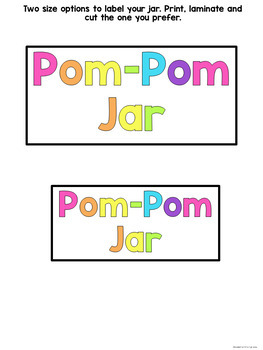 Pom-Pom Rewards Stickers – Creative Teaching Press