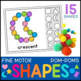 Pom-Pom Shape Activity Mats : Math Learning Centers