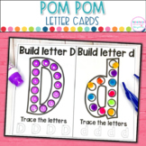Pom Pom Letters - Alphabet Letter Cards - Alphabet Tracing