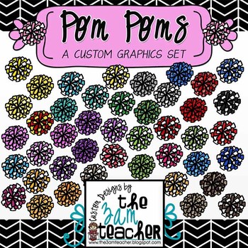 Preview of Pom Poms Clip Art Collection