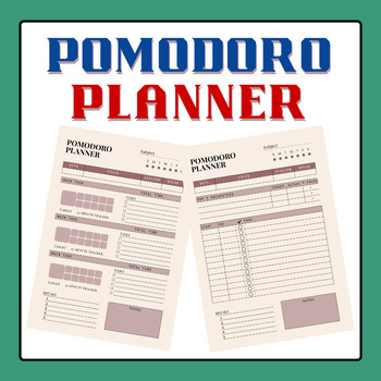 Preview of Pomodoro Planner | Back to School