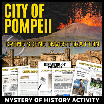 Preview of Pompeii Destruction Ancient Rome Activity CSI Mystery of History Analysis