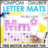Pompom and Dauber Letter Mats -  Alphabet Centers - Letter
