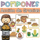 Pompones Acción de Gracias. Thanksgiving Pom Poms. Fine mo