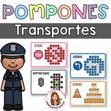 Pompones Medios de transportes / Transportation Pom Poms. 