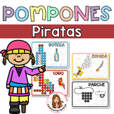 Pompones Piratas / Pirates Pom Poms. Fine motor. Spanish