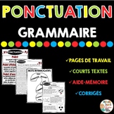 Ponctuation - GRAMMAIRE - French grammar unit - Punctuation