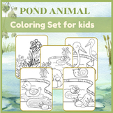 Pond Animal Coloring for Kids