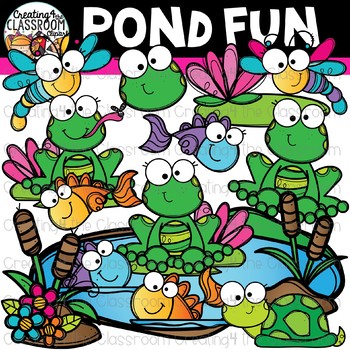 Preview of Pond Fun Clipart {Spring Clipart}