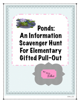 Preview of Pond Informational Text Scavenger Hunt