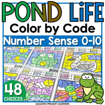 pond habitat coloring page