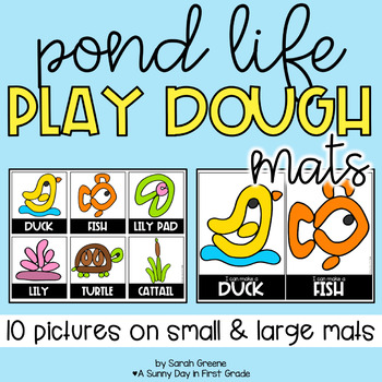 Pond Life Play Dough Mats by A Sunny Day in First Grade