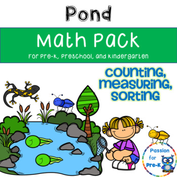 Preview of Pond Math Pack for Pre-K, Preschool, and Kindergarten