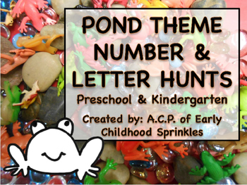 Preview of Pond Number and Letter Hunt