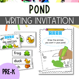 Pond Preschool Writing Invitations for the Writing Center