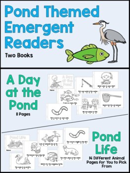 Preview of Pond Themed Emergent Readers