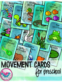 Pond Wetlands Animals Movement Cards for Brain Break Trans