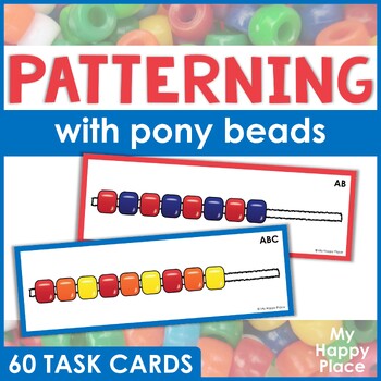 Preview of Pony Beads Pattern Task Cards - Fine Motor Activity - Hands-On Morning Tub