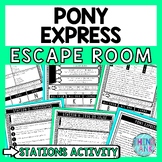 Pony Express Escape Room Stations - Reading Comprehension 