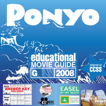 Preview of Ponyo Movie Guide | Worksheet | Questions | Google Slides (G - 2008)