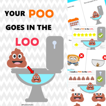 Preview of Poo in the Loo Story / Song Book Reward Chart for Autism Special Education