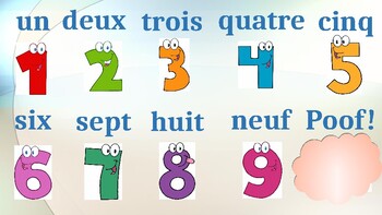 Poof! A French Numbers 1-10 Counting Game by Core French One Stop Shop