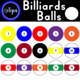 Pool Balls Billiards Clip Art Set Math Centers Homework Ad