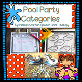 Pool Party Categories: Summer Fun for Speech Therapy