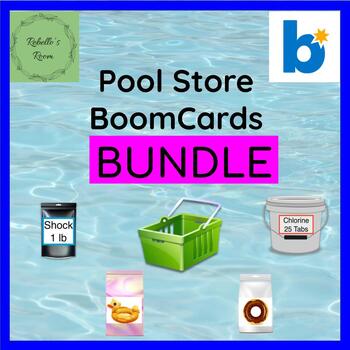 Preview of Pool Store BoomCards BUNDLE!