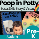 Poop Withholding Social Skills Story for Preschool Autism 