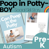 Poop in Potty Toilet Training Social Skill Story for Boys