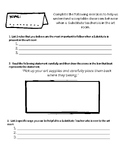 Poor Substitute Report Consequences Reflection; grades 3-6
