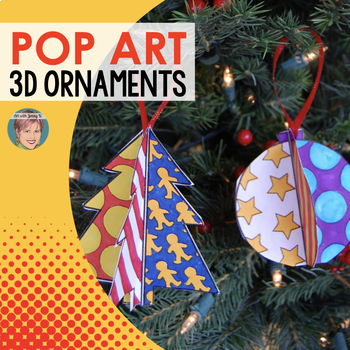 Preview of Pop Art 3D Christmas Ornament | Beloved Christmas Craft Activity!!