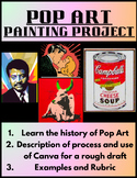 Pop Art Acrylic Painting Project for Junior High and High 