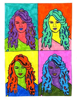 Pop Art Activity Famous Person Andy Warhol Inspired Follow Me