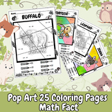 Pop Art Africa Coloring Pages Math Addition & Subtraction 