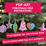 Pop-Art - Christmas Tree Decorations: 7 templates to color in