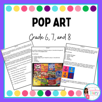 Preview of Pop Art - Grade 6 to 8 