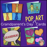 Ready-to-Color "Pop Art" Grandparent's Day Cards | Fun Art