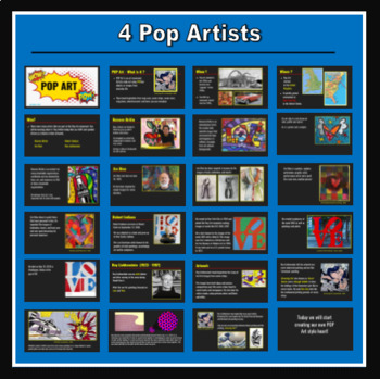 Pop Art Heart Painting Art Lesson by Art Kids | Teachers Pay Teachers