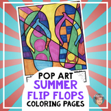Free Flip Flop Coloring Pages | Great End of the Year Activity